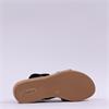 Gabor Auckland Layer Cross Wedge Sandal - Black Leather