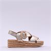 Gabor Auckland Layer Cross Wedge Sandal - Champagne