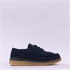 Ecco Men Walker 3.0 Laced Moc Toe - Navy Nubuck