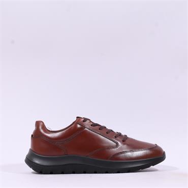 Ecco Men City Stride Laced Shoe - Cognac Leather