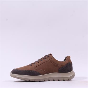 Ecco Men City Stride Laced Shoe - Tan Nubuck