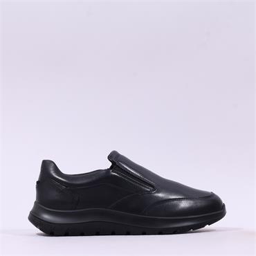 Ecco Men City Stride Slip On Shoe - Black Leather