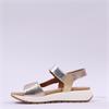 Gabor Gifted Sporty Velcro Multi Sandal - Metallic Combi