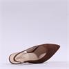 Gabor Lazona Pointed Toe Slingback Heel - Brown Suede