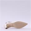 Gabor Lazona Pointed Toe Slingback Heel - Off White Leather