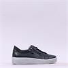 Gabor Wisdom Twin Zip Platform Trainer - Dark Navy Leather