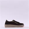 Gabor Wisdom Twin Zip Platform Trainer - Mocha Suede