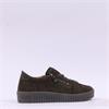 Gabor Wisdom Twin Zip Platform Trainer - Olive Suede