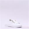 Gabor Wisdom Twin Zip Platform Trainer - White Leather