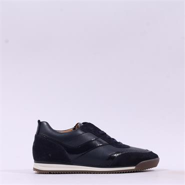 Gabor Secret Retro Sole Laced Trainer - Dark Blue