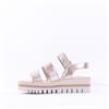 Gabor Alfa Triple Velcro Platform Sandal - Gold Leather