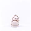 Gabor Alfa Triple Velcro Platform Sandal - Gold Leather