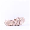 Gabor Alfa Triple Velcro Platform Sandal - Gold Leather