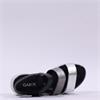 Gabor Alfa Triple Strap Platform Sandal - Black Silver