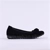 Gabor Sage Bow Slip On Wedge - Black Suede