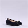 Gabor Sabia Link Detail Ballerina Pomp - Navy Gold
