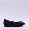 Gabor Sabia Link Detail Ballerina Pomp - Navy Gold