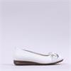 Gabor Sabia Link Detail Ballerina Pomp - White