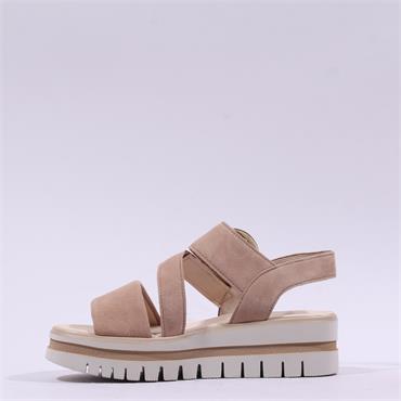Gabor Amarillo Ring Platform Sandal - Sand Suede
