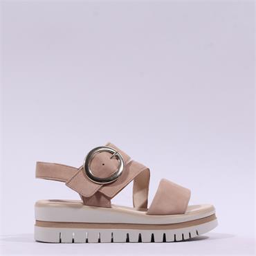 Gabor Amarillo Ring Platform Sandal - Sand Suede