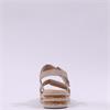 Rieker Twin Velcro Strap Platform Sandal - Beige