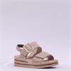 Rieker Twin Velcro Strap Platform Sandal - Beige