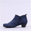 Gabor Trudy Low Block Heel Boot - Navy Suede
