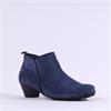Gabor Trudy Low Block Heel Boot - Navy Suede