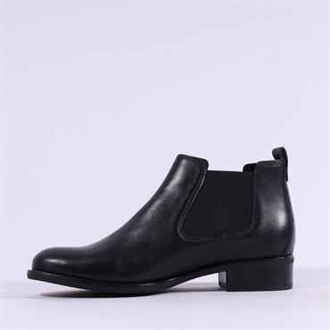 Gabor Zodiac Low Cut Chelsea Ankle Boot - Black Leather