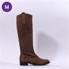 Gabor Brook Knee High Boot Medium Calf - Brown Suede