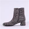 Gabor Abbey Low Block Heel Ankle Boot - Leopard Print