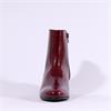 Gabor Abbey Low Block Heel Ankle Boot - Burgundy Patent
