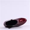 Gabor Abbey Low Block Heel Ankle Boot - Burgundy Patent