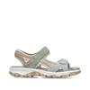 Rieker Comfort Sandal Velcro Strap - Pastel Multi