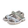 Rieker Comfort Sandal Velcro Strap - Pastel Multi