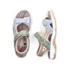Rieker Comfort Sandal Velcro Strap - Pastel Multi
