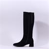Gabor Ashby Low Knee High Medium Calf - Black Suede