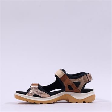 Ecco Women Offroad Yacatan Sandal - Brown Combination