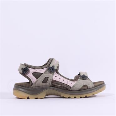 Ecco Women Offroad Yacatan Sandal - Green Pink