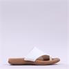 Gabor Lanzarote Toe Post Mule Sandal - Off White Leather