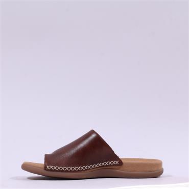 Gabor Lanzarote Toe Post Mule Sandal - Peanut