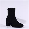 Gabor Dial Block Heel Ankle Boot - Black Suede