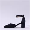 Gabor Gala Ankle Strap Block Heel Court - Navy Suede