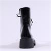 Gabor Merry Chunky Laced D Ring Boot - Black Patent
