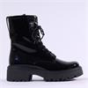 Gabor Merry Chunky Laced D Ring Boot - Black Patent