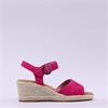 Gabor Kooky Block Heel Slingback Sandal - Pink Suede