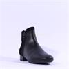 Gabor Breck Suede Heel Flat Ankle Boot - Black Combi