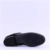 Gabor Breck Suede Heel Flat Ankle Boot - Black Combi