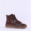 Gabor Lake Side Zip Laced Hi Top Bootie - Cognac Leather