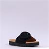 Gabor Everly Beaded Ring Velcro Mule - Black Suede